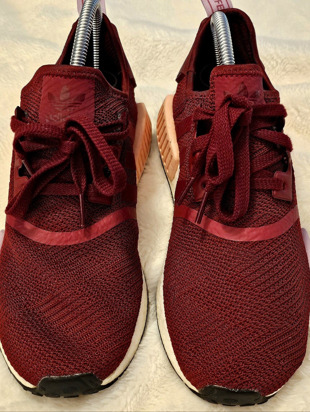 Pre-owned Adidas NMD R1 Collegiate Burgandy Running Walking Shoes Sneakers